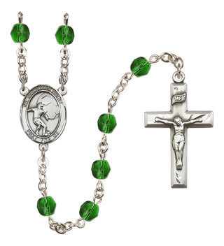Silver-Plated 6mm Guardian Angel/Soccer Rosary