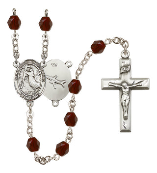 Silver-Plated 6mm Saint Joseph of Cupertino Rosary