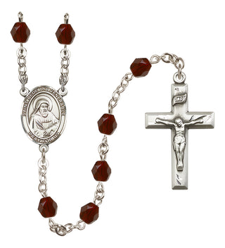 Silver-Plated 6mm Saint Bede the Venerable  Engraved Catholic Rosaries