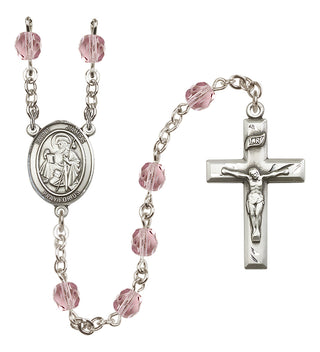 Silver-Plated 6mm Saint James the Greater  Engraved Catholic Rosaries