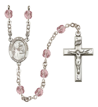 Silver-Plated 6mm Saint John of the Cross  Engraved Catholic Rosaries
