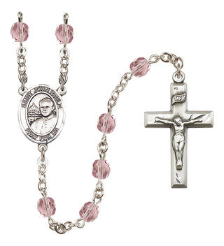 Silver-Plated 6mm Saint John Paul II Rosary