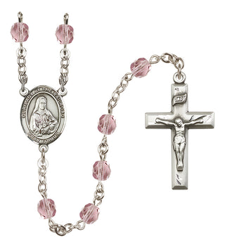 Silver-Plated 6mm Our Lady of the Railroad  Engraved Catholic Rosaries