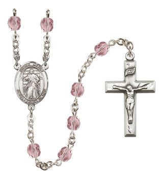 Silver-Plated 6mm Divine Mercy Rosary