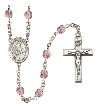 Silver-Plated 6mm Saint Margaret of Scotland  Engraved Catholic Rosaries