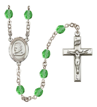 Silver-Plated 6mm Saint John Bosco  Engraved Catholic Rosaries