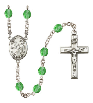 Silver-Plated 6mm Saint Luke the Apostle Rosary