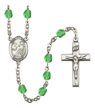 Saint Luke the Apostle Rosary with Peridot Beads