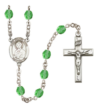 Silver-Plated 6mm Saint Dominic Savio  Engraved Catholic Rosaries