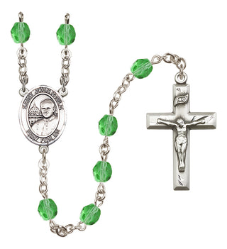 Silver-Plated 6mm Saint John Paul II Rosary