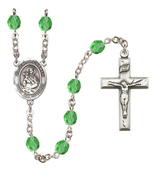 Silver-Plated 6mm Virgen del Carmen Rosary