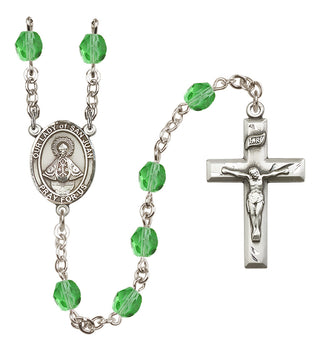 Silver-Plated 6mm Our Lady of San Juan  Engraved Catholic Rosaries