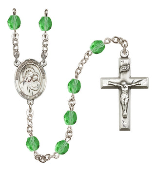 Silver-Plated 6mm Our Lady of Good Counsel  Engraved Catholic Rosaries