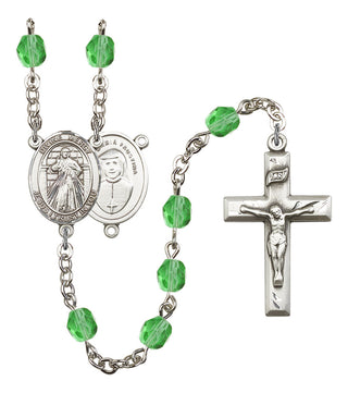 Divine Mercy Rosary with Peridot Beads