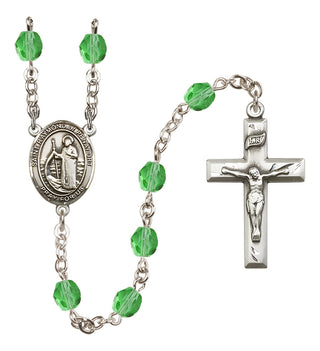 Silver-Plated 6mm Saint Raymond of Penafort  Engraved Catholic Rosaries