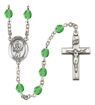 Silver-Plated 6mm Saint Christopher/Baseball Rosary