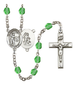 Guardian Angel and Golf Rosary with Peridot Beads