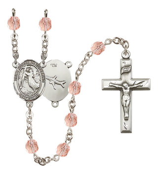 Silver-Plated 6mm Saint Joseph of Cupertino Rosary