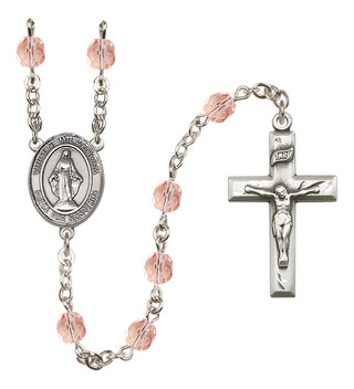 Silver-Plated 6mm Virgen Milagrosa Rosary