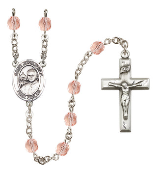 Silver-Plated 6mm Saint John Paul II Rosary