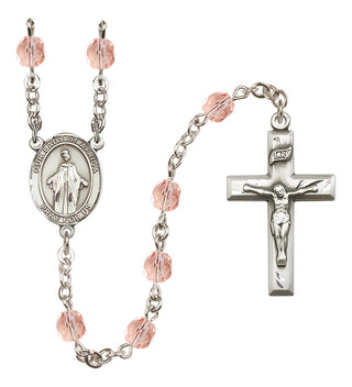Silver-Plated 6mm Our Lady of Africa  Engraved Catholic Rosaries