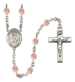 Silver-Plated 6mm Our Lady of Olives  Engraved Catholic Rosaries