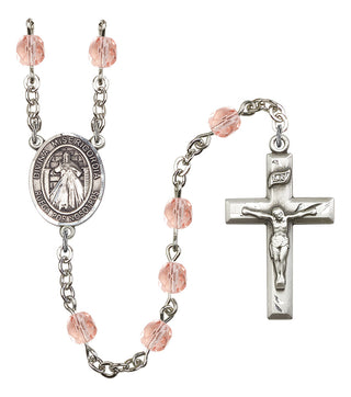 Divina Misericordia Rosary with Pink Beads