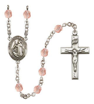Silver-Plated 6mm Saint Raymond of Penafort  Engraved Catholic Rosaries