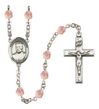 Silver-Plated 6mm Blessed Miguel Pro  Engraved Catholic Rosaries