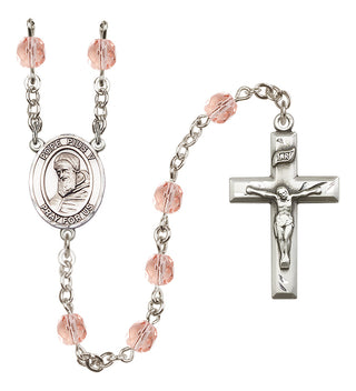 Silver-Plated 6mm Pope Pius V  Engraved Catholic Rosaries