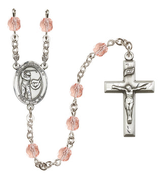 Silver-Plated 6mm Saint Christopher/Golf Rosary