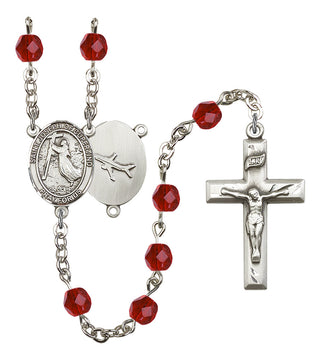 Saint Joseph of Cupertino Rosary with Ruby Beads