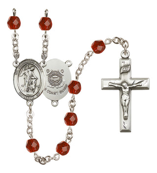 Silver-Plated 6mm Guardian Angel/Coast Guard Rosary