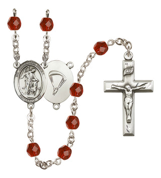 Silver-Plated 6mm Guardian Angel/Paratrooper Rosary