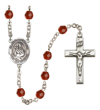 Silver-Plated 6mm Virgen del Carmen Rosary