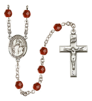 Silver-Plated 6mm Our Lady of Consolation  Engraved Catholic Rosaries