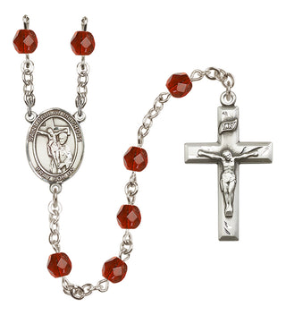 Silver-Plated 6mm Saint Paul of the Cross  Engraved Catholic Rosaries