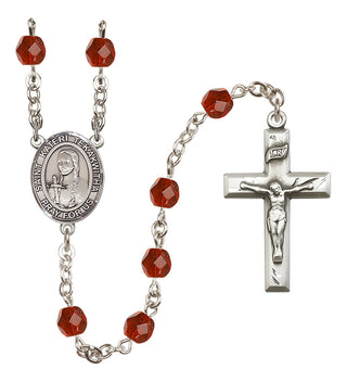 Silver-Plated 6mm Saint Kateri Tekakwitha  Engraved Catholic Rosaries