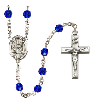 Silver-Plated 6mm Saint Raymond Nonnatus  Engraved Catholic Rosaries