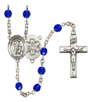 Silver-Plated 6mm Guardian Angel / EMT Rosary