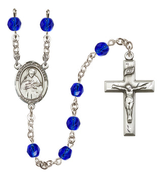 Silver-Plated 6mm Saint Gabriel Possenti  Engraved Catholic Rosaries