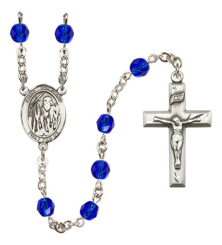 Silver-Plated 6mm Saint Polycarp of Smyrna  Engraved Catholic Rosaries