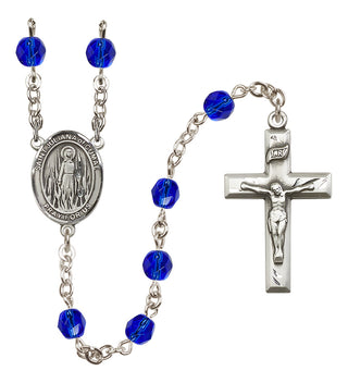 Silver-Plated 6mm Saint Juliana of Cumae  Engraved Catholic Rosaries
