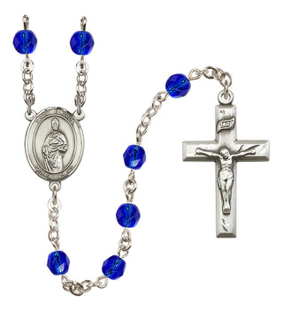 Silver-Plated 6mm Saint Eligius  Engraved Catholic Rosaries