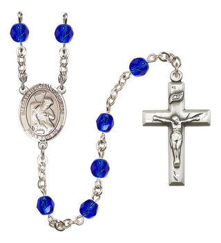 Silver-Plated 6mm Blessed Herman the Cripple  Engraved Catholic Rosaries