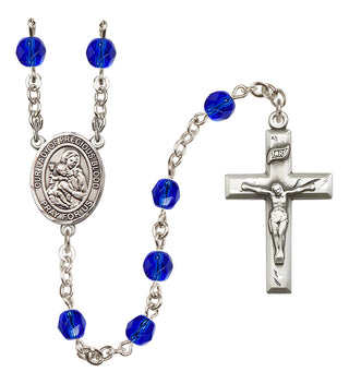 Silver-Plated 6mm Our Lady of the Precious Blood  Engraved Catholic Rosaries