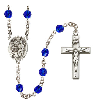 Silver-Plated 6mm Saint Christopher / Karate Rosary