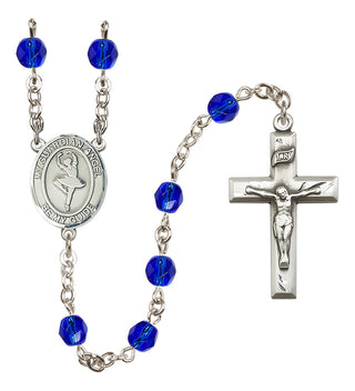 Silver-Plated 6mm Guardian Angel/Dance Rosary