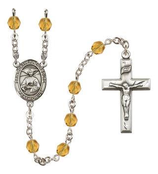 Silver-Plated 6mm Saint Catherine Laboure  Engraved Catholic Rosaries