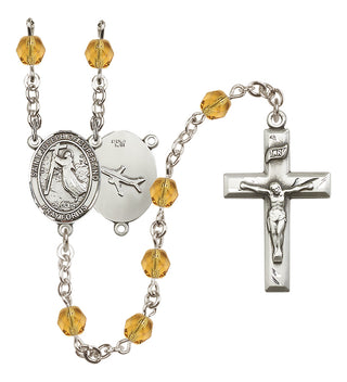 Silver-Plated 6mm Saint Joseph of Cupertino Rosary